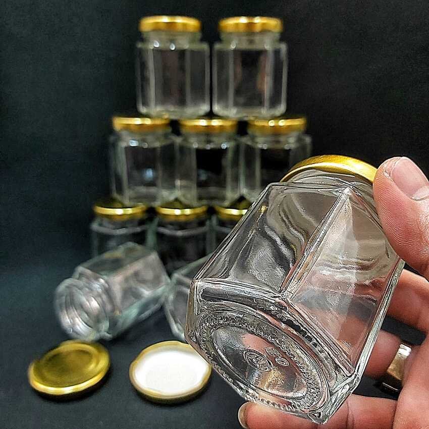 Hexagon pot 80ml – combo 10 pots/jars