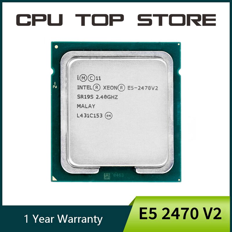 Default used intel xeon e5 2470v2 2470 v2 2.4ghz ten-core twenty-thread cpu processor 25m 95w lga 1356