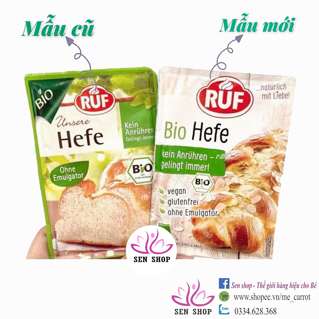 [RUF] Men nở hữu cơ Ruf - Ruf Bio Hefe