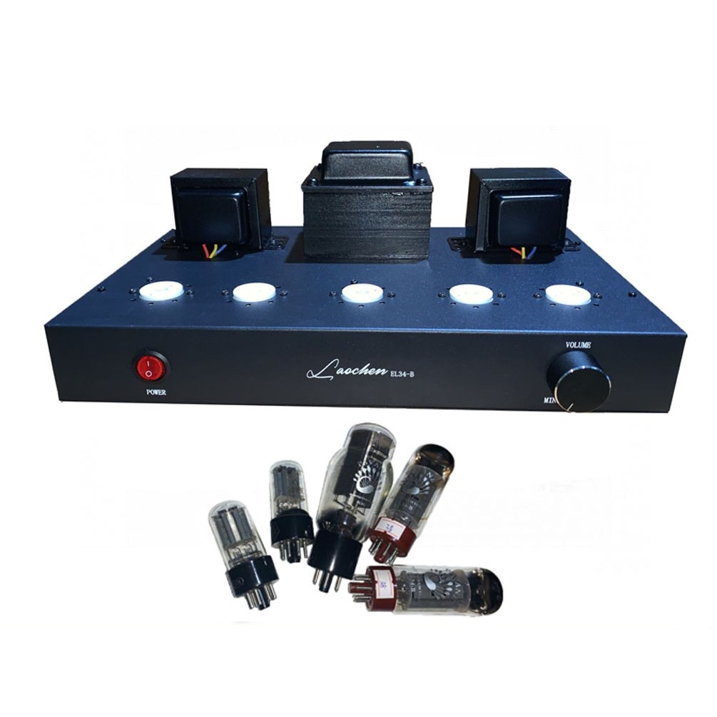 Ampli đèn EL34 hãng Oldchen công suất 10w/ 1 kênh chất âm mềm mại (EL34 5 bóng bạc). Oldchen EL34-B Tube Amplifier Single Ended Amplifier Hifi Amp Vacuum Tubes