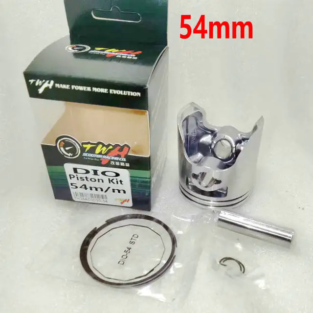TWh motorcycle 44mm 48mm 50mm 54mm Piston bore 12mm pin ring gasket set for  Honda Dio af17 af18 af27 AF28 zx50 af34 af35 dio50