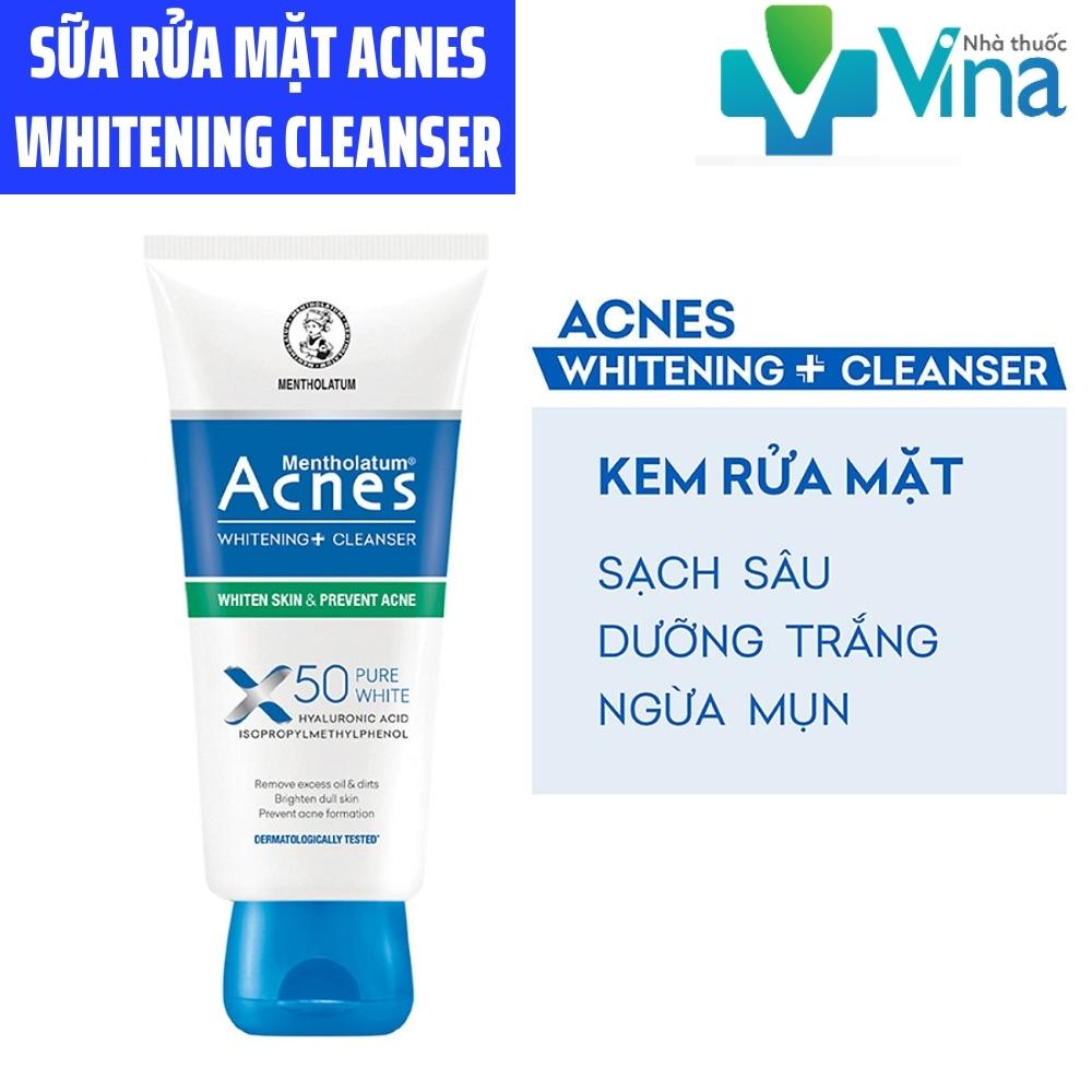 Sữa rửa mặt dưỡng trắng và ngăn ngừa mụn Acnes Pure White Cleanser 100g