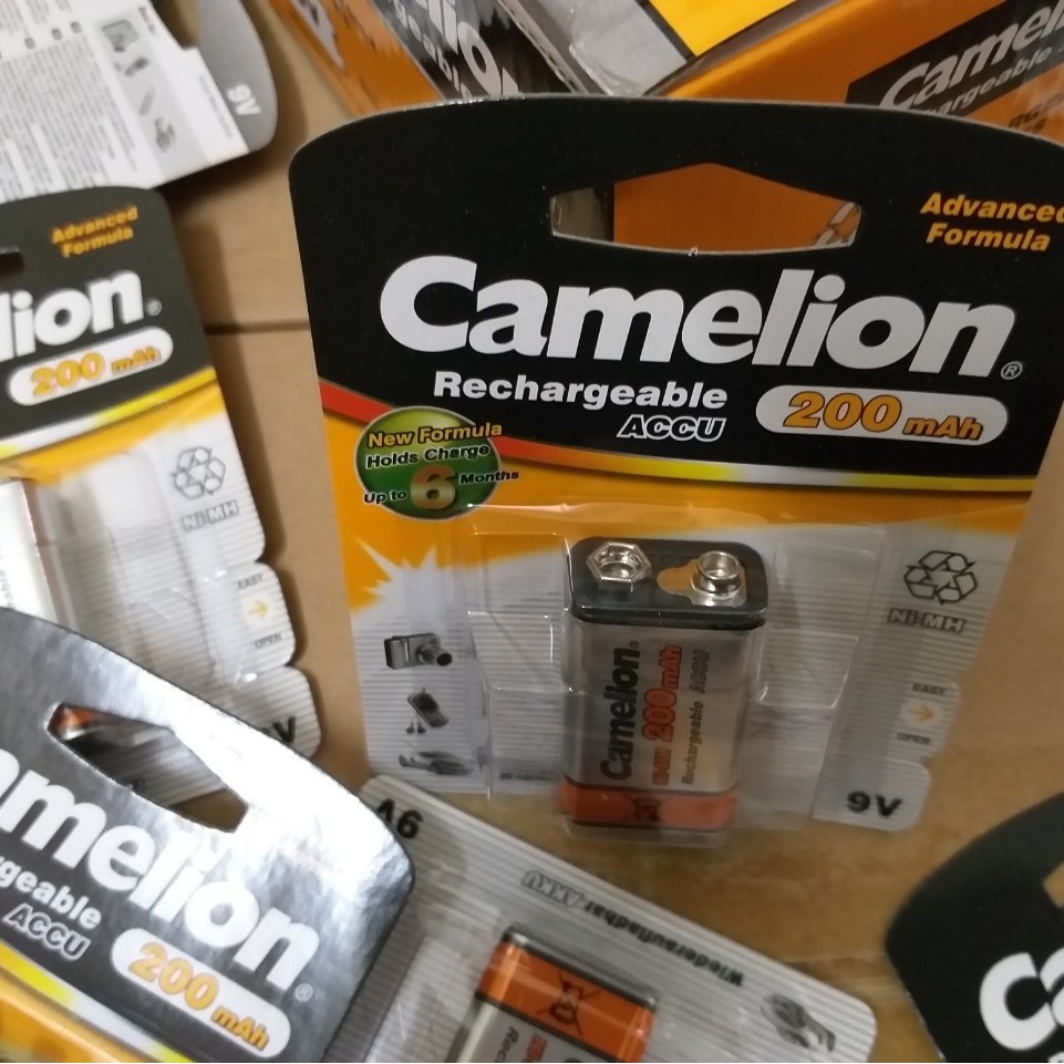 Pin sạc 9V Camelion 200mAh (1 vỉ /viên) - PI0007