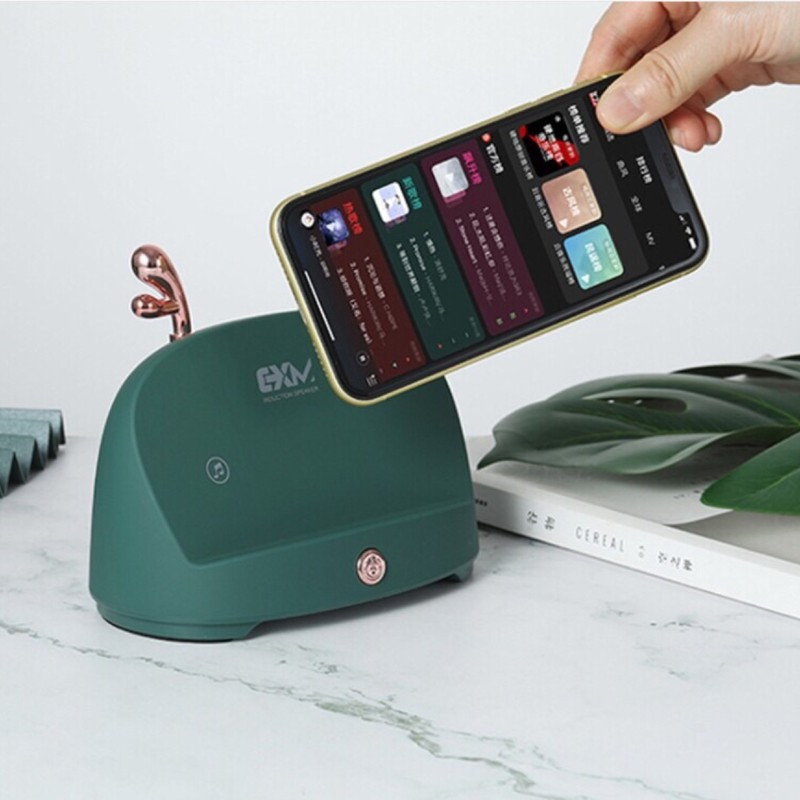 Loa khuếch đại cảm ứng cộng hưởng âm thanh thông minh không dây kiêm giá đỡ điện thoại GrownTech XM 318 bảo hành 24 tháng