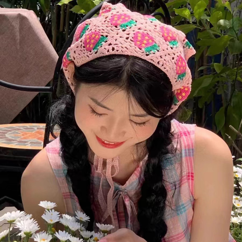 French%20Knitted%20Triangle%20Scarf%20Headbands%20Women%20Hollow%20Flower%20Korean%20Hair%20Band%20Turban%20Bandana%20Headwarp%20Fashion%20Hair%20Accessories%20-%20Image%205