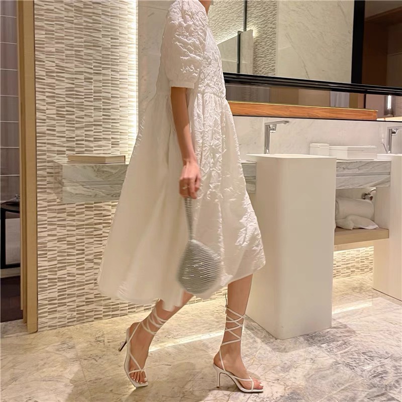 Sandal cao gót nữ dây quấn đùi sang chảnh