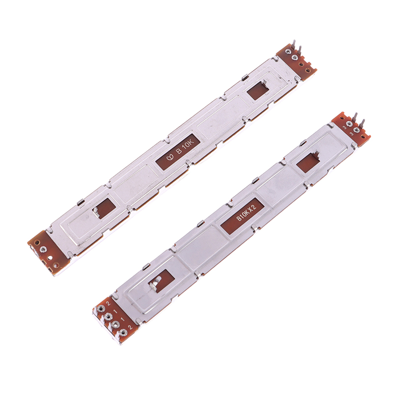 128mm Mixer Fader B10K Single And Dual Channel B103 Straight Sliding Potentiometer Total Length 12.8cm Stroke 100. 