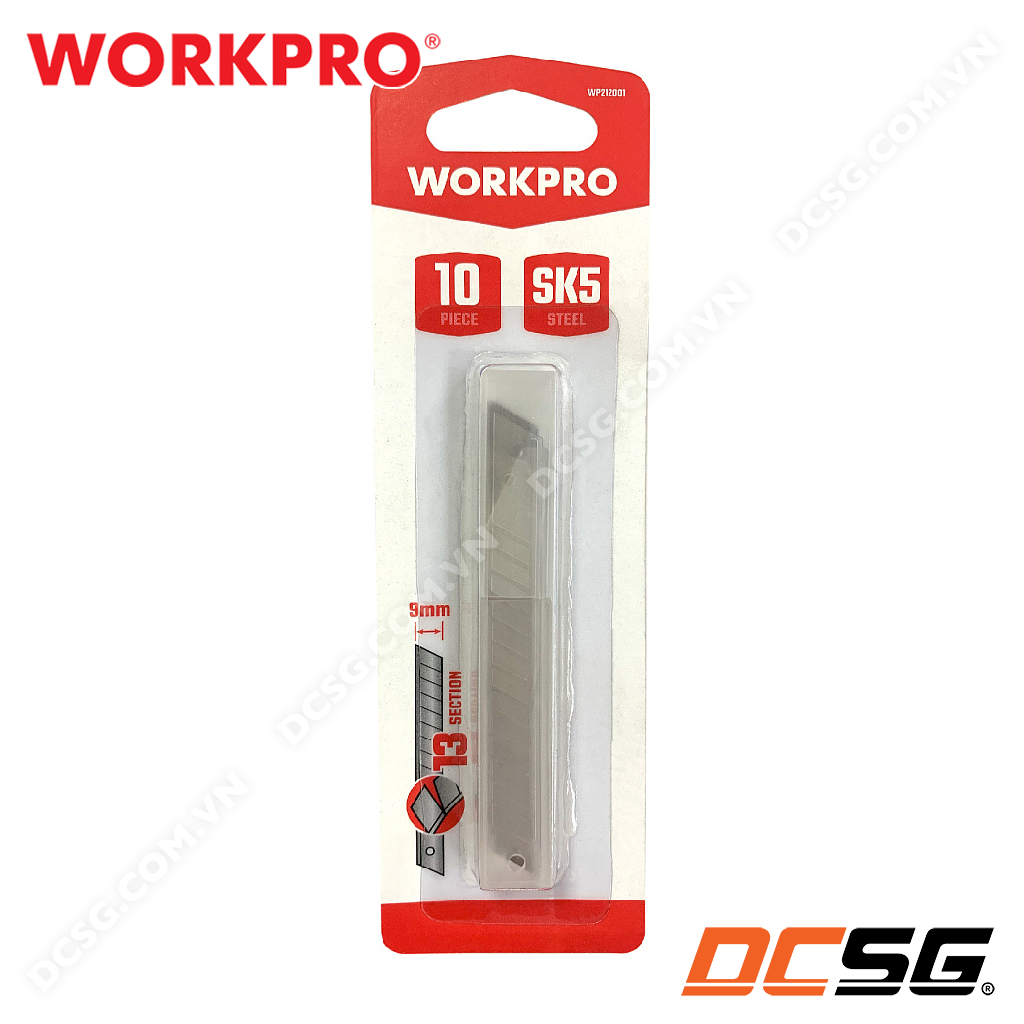 Dao rọc giấy thân nhôm sử dụng lưỡi dao 9mm workpro - wp212012 | dcsg