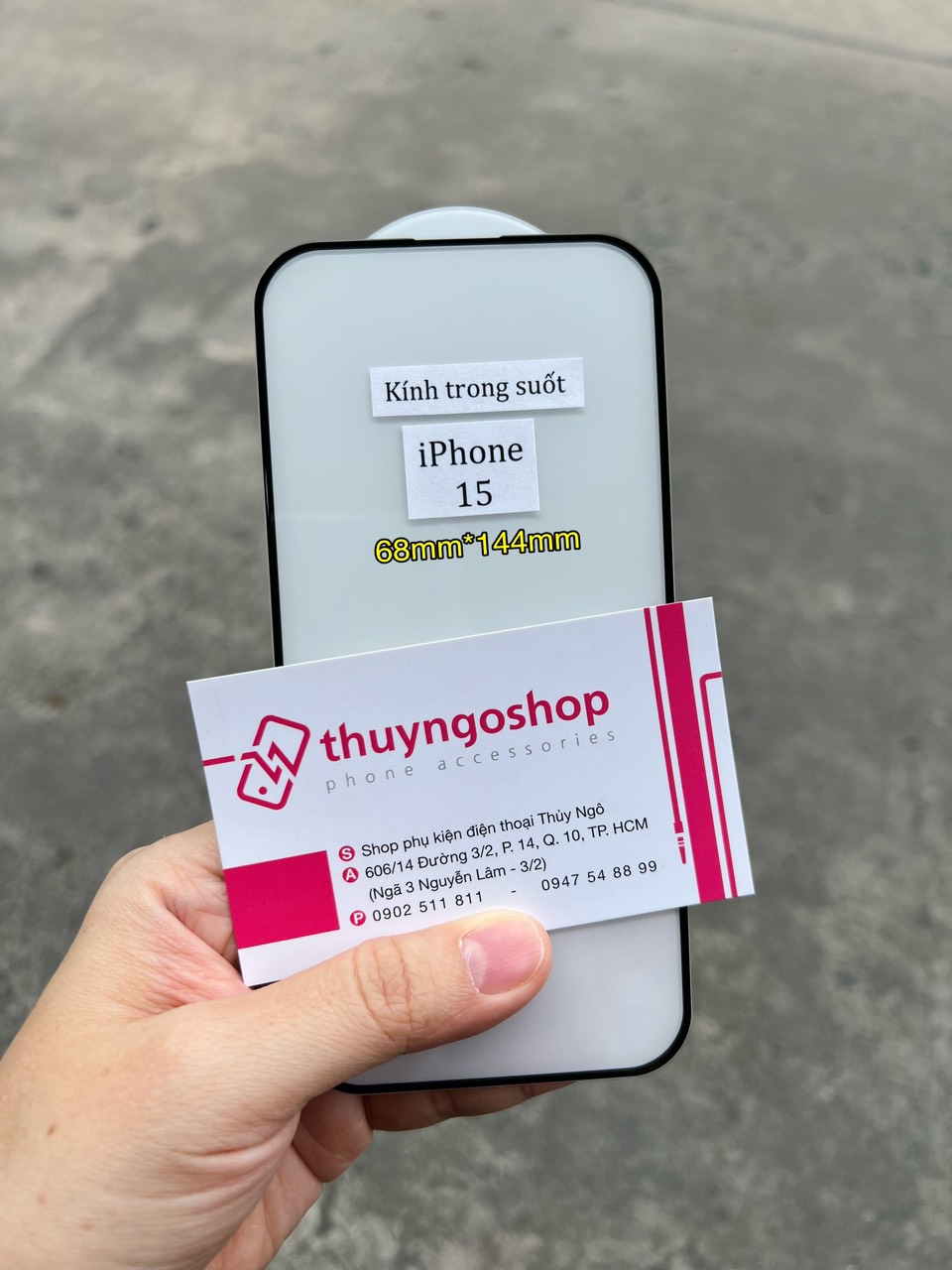 Kính cường lực full màn hình iPhone 15 Pro Max - iPhone 15 Pro - iPhone 15 Plus - iPhone 15