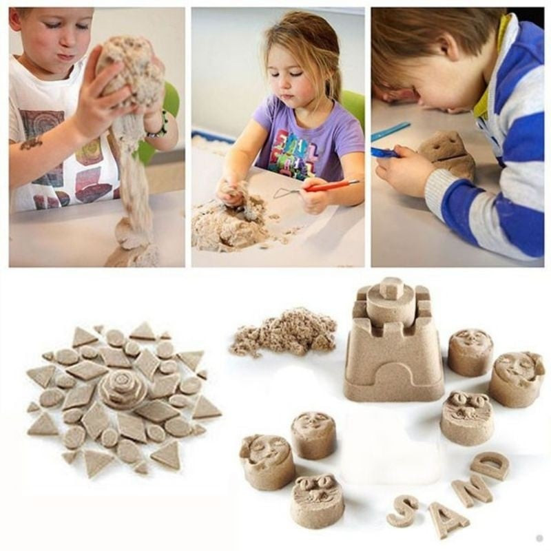 DIY Eco Sand 1 KG Safe Hygiene Playful Indoor Outdoor Dynamic Sand Kids Toy  Colorful