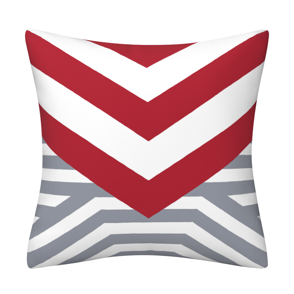 Popular Nordic style short plush pillow cover digital printing sofa pillow cushion cover Amazon