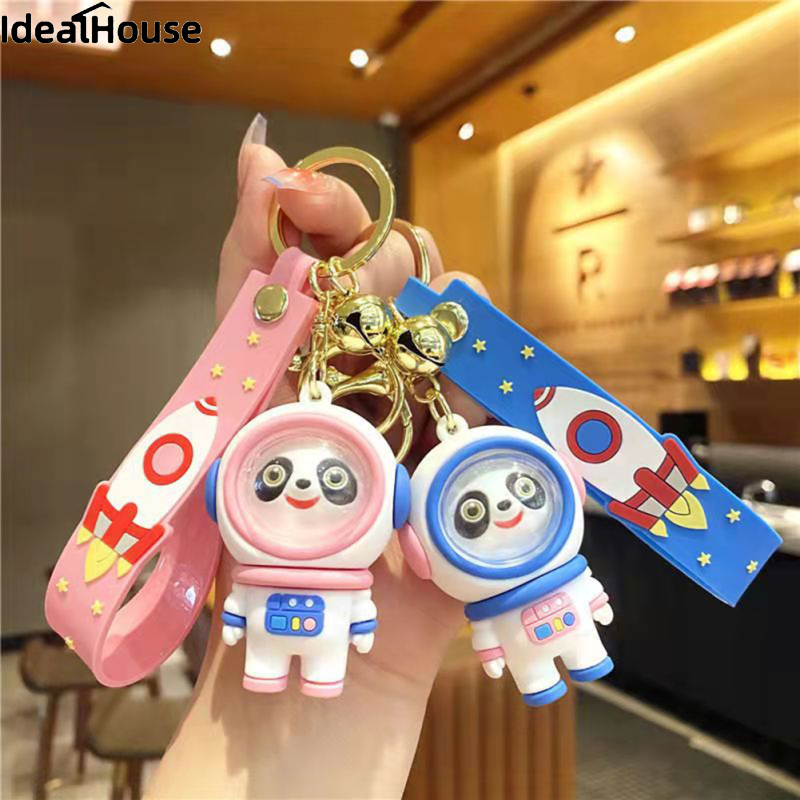 IDealHouse Store Fast Delivery Astronaut Panda Keychain Cute Couple Panda