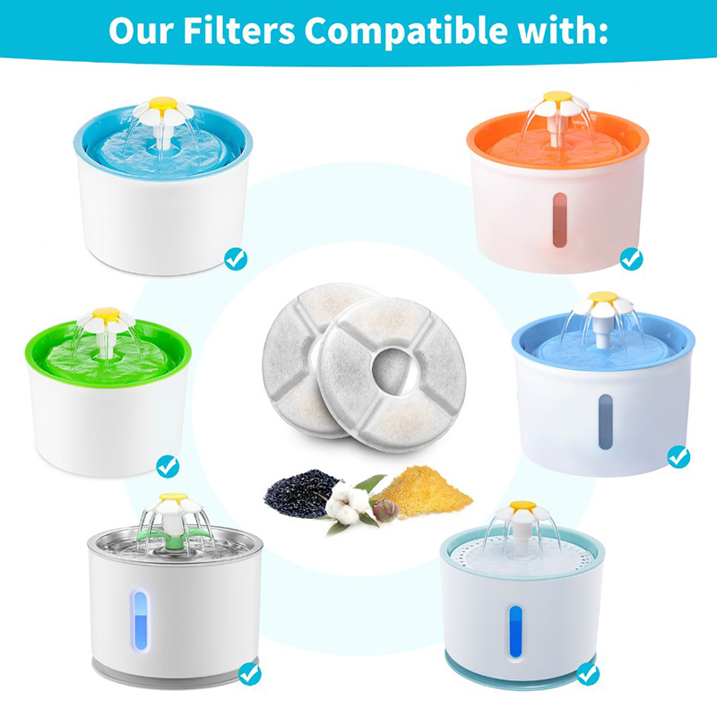 Replacement Activated Carbon Filter For Cat Water Drinking Fountain Filters.