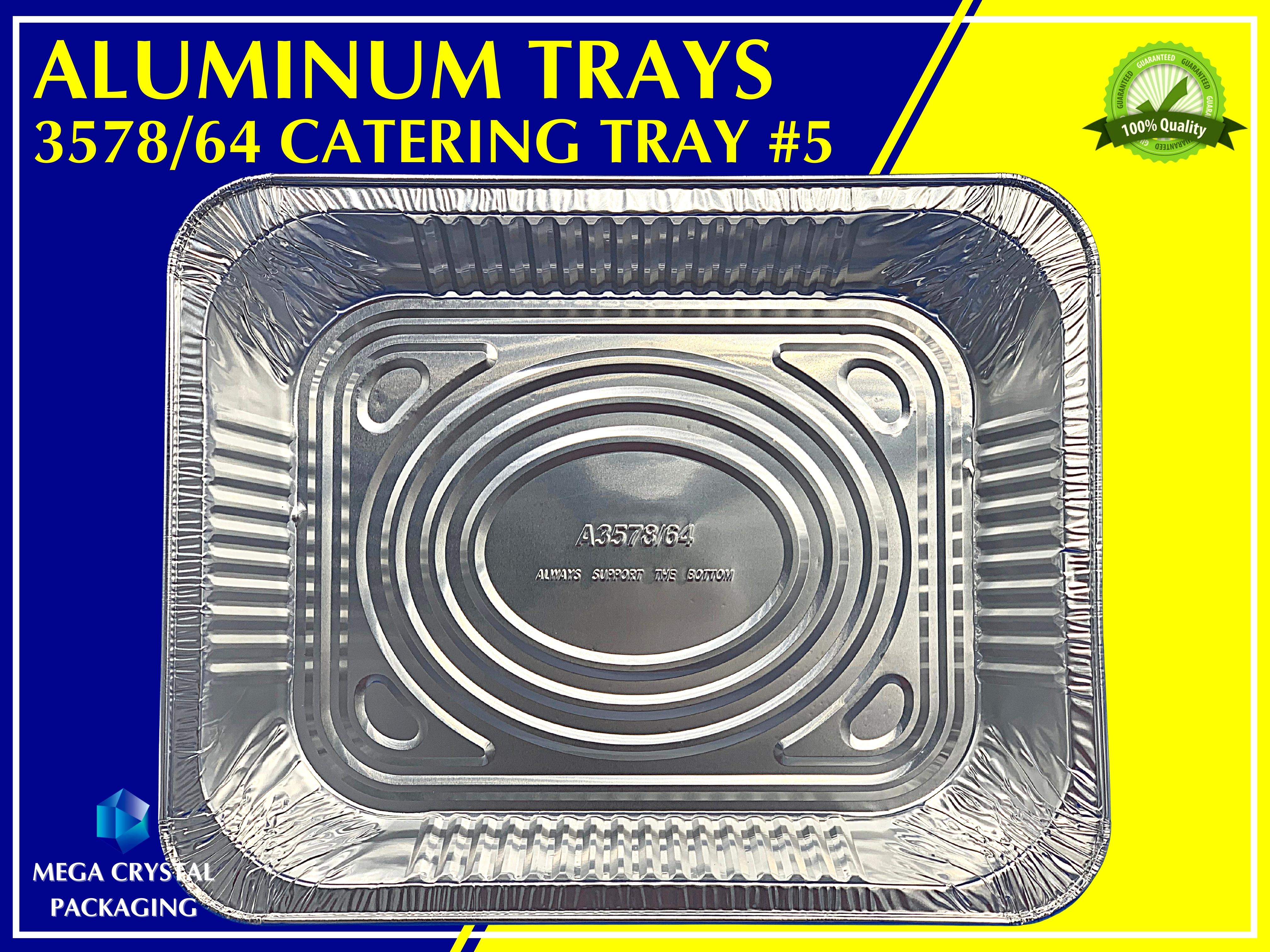 [ 5 Pcs. ] Aluminum Trays 3578/64 Catering Tray 5 with/without