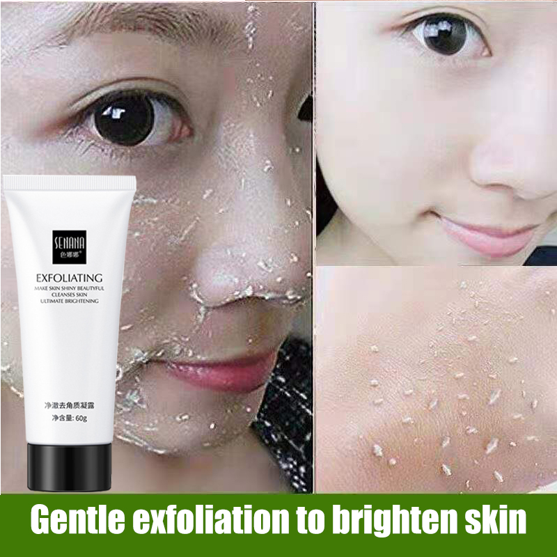 SENANA Face Exfoliating Gel Aloe Vera Facial Exfoliating Scrub Cleanses
