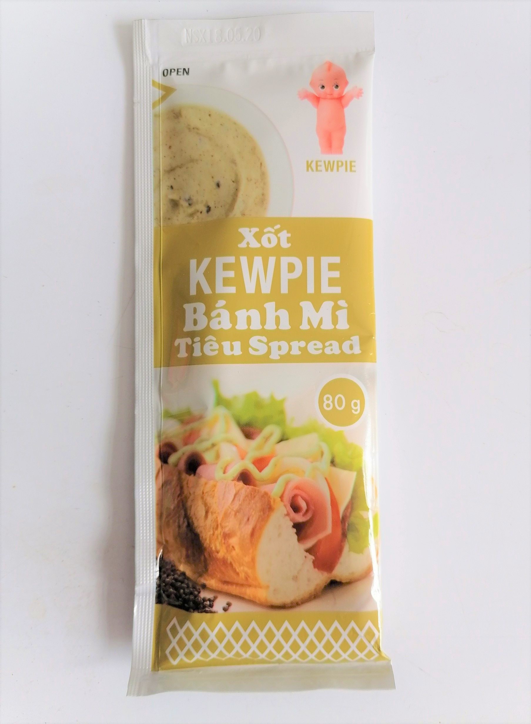 [Túi 80g – vị TIÊU] XỐT PHẾT BÁNH MÌ [VN] KEWPIE Spread Bread Pepper Sauce