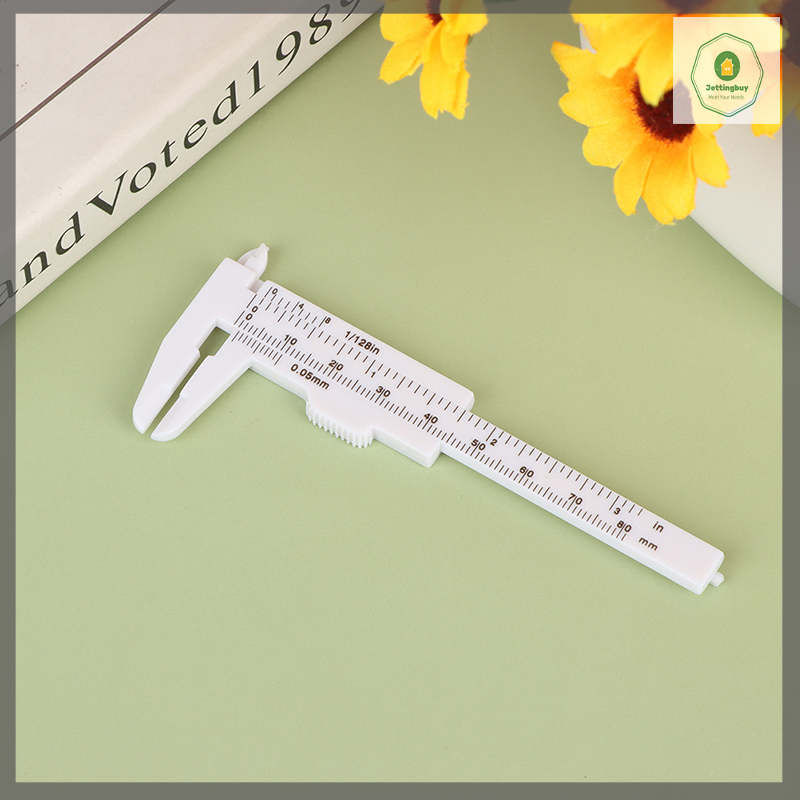 Hot Sale 1pc Portable Dual Scale 0-80MM Plastic Eyebrow Measuring Vernier Caliper Mini
