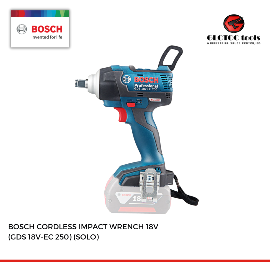 BOSCH CORDLESS IMPACT WRENCH 18V (GDS 18VEC 250) (SOLO) Lazada PH