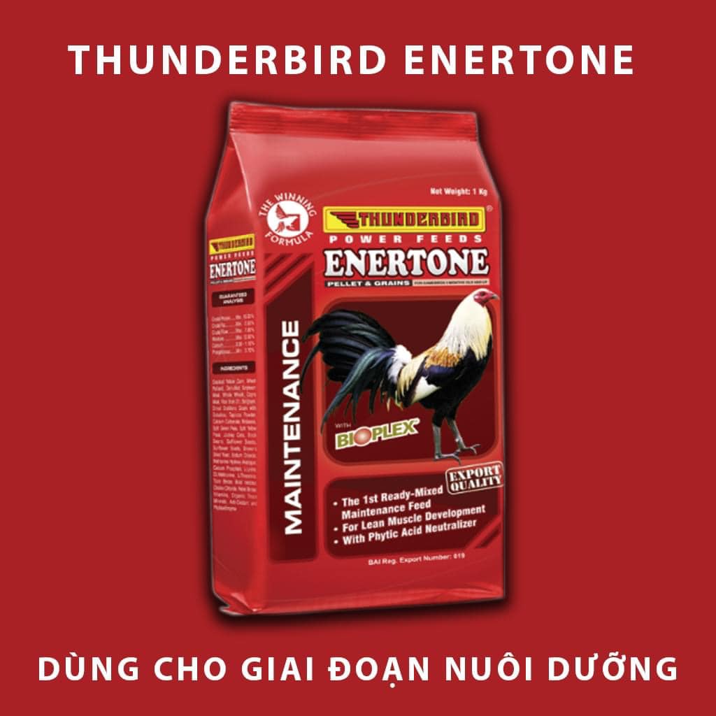 Thức ăn gà đá Thunderbird Enertone - túi 1kg