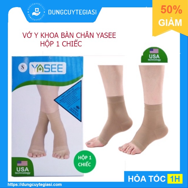 Vớ Y Khoa Bàn Chân, Gót Chân Yasee (Màu Da Hở Ngón, Hộp 1 Chiếc)