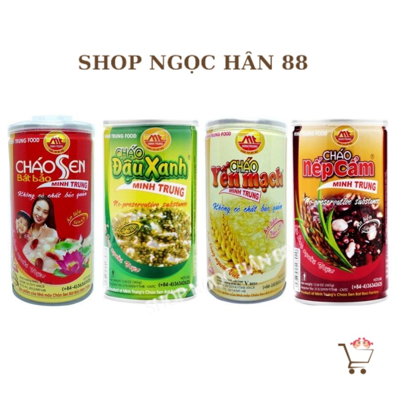 Cháo Bát Bảo Minh Trung Hộp 365gr (đầy đủ các vị)