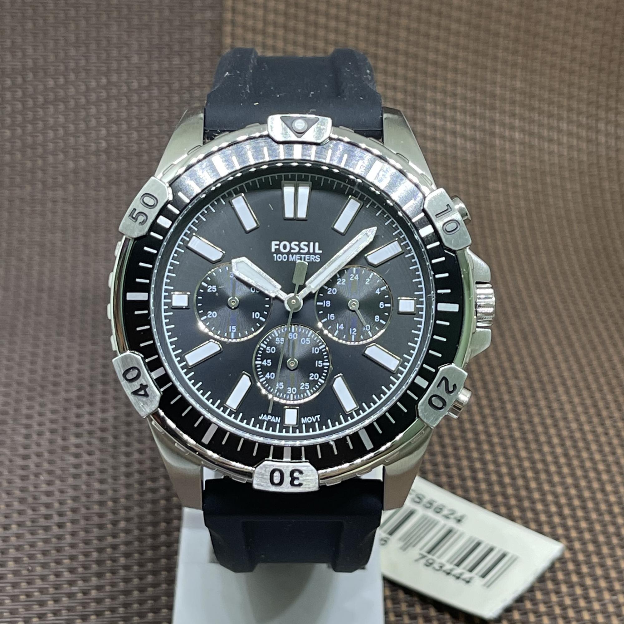 Fossil FS5624 Garrett Chronograph Black 