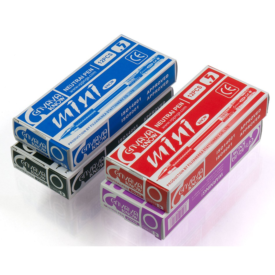 Hộp 12 cây bút nước mini gel Cenvava Know