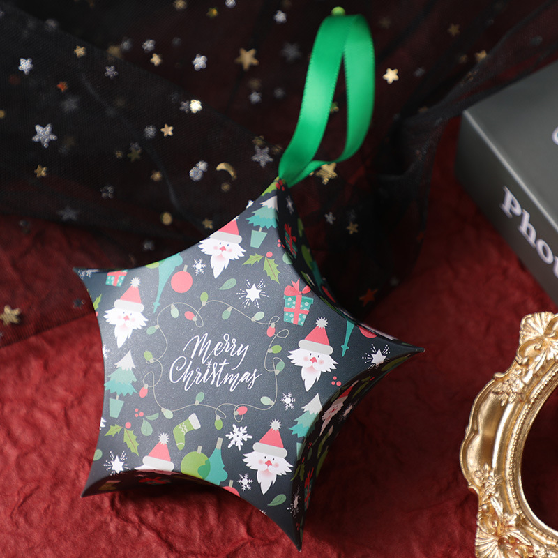 Christmas Eve Box Candy Packaging Box Gift Box Star Box Christmas Gift Box Customizable Christmas Gift Box