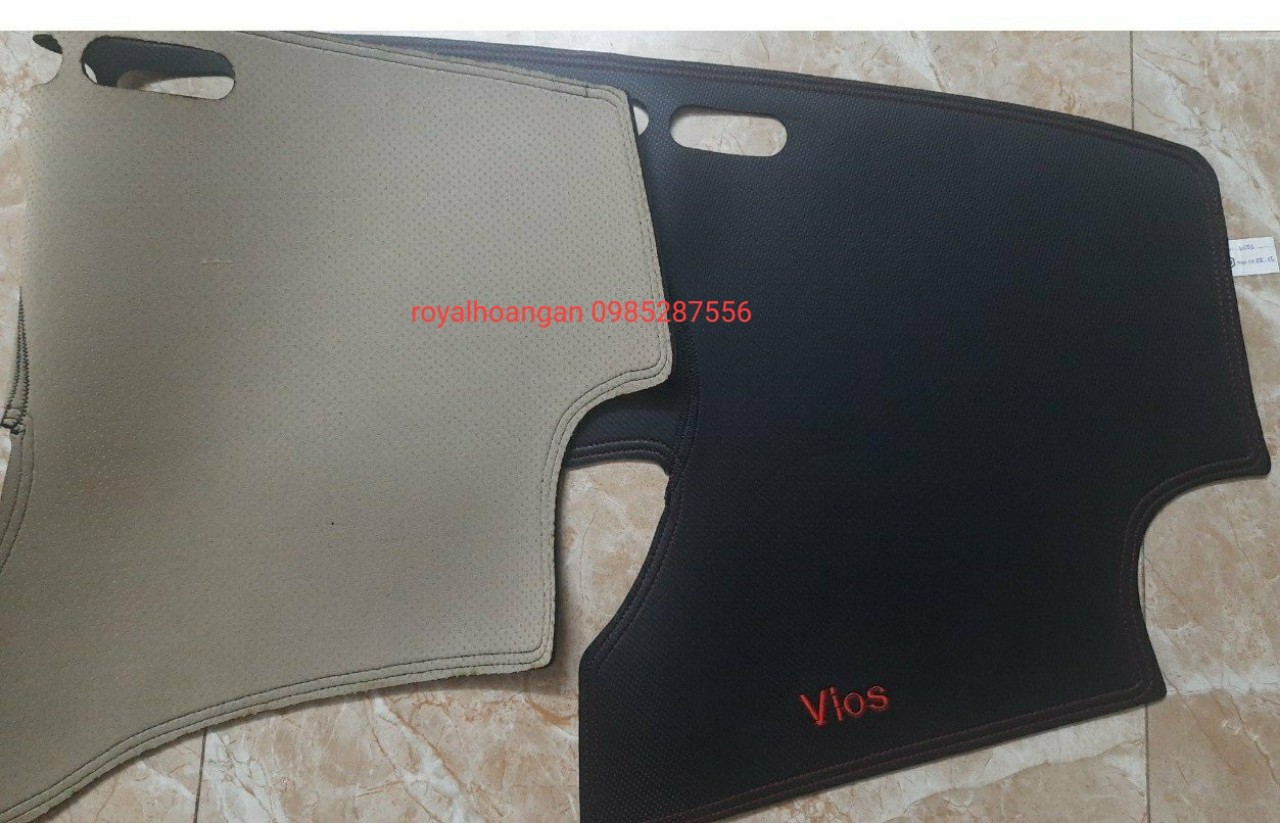 vios, thảm taplo da cacbon toyota vios 2008 đến 2013