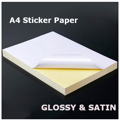 A4 Sticker Paper Glossy / Satin | Lazada PH