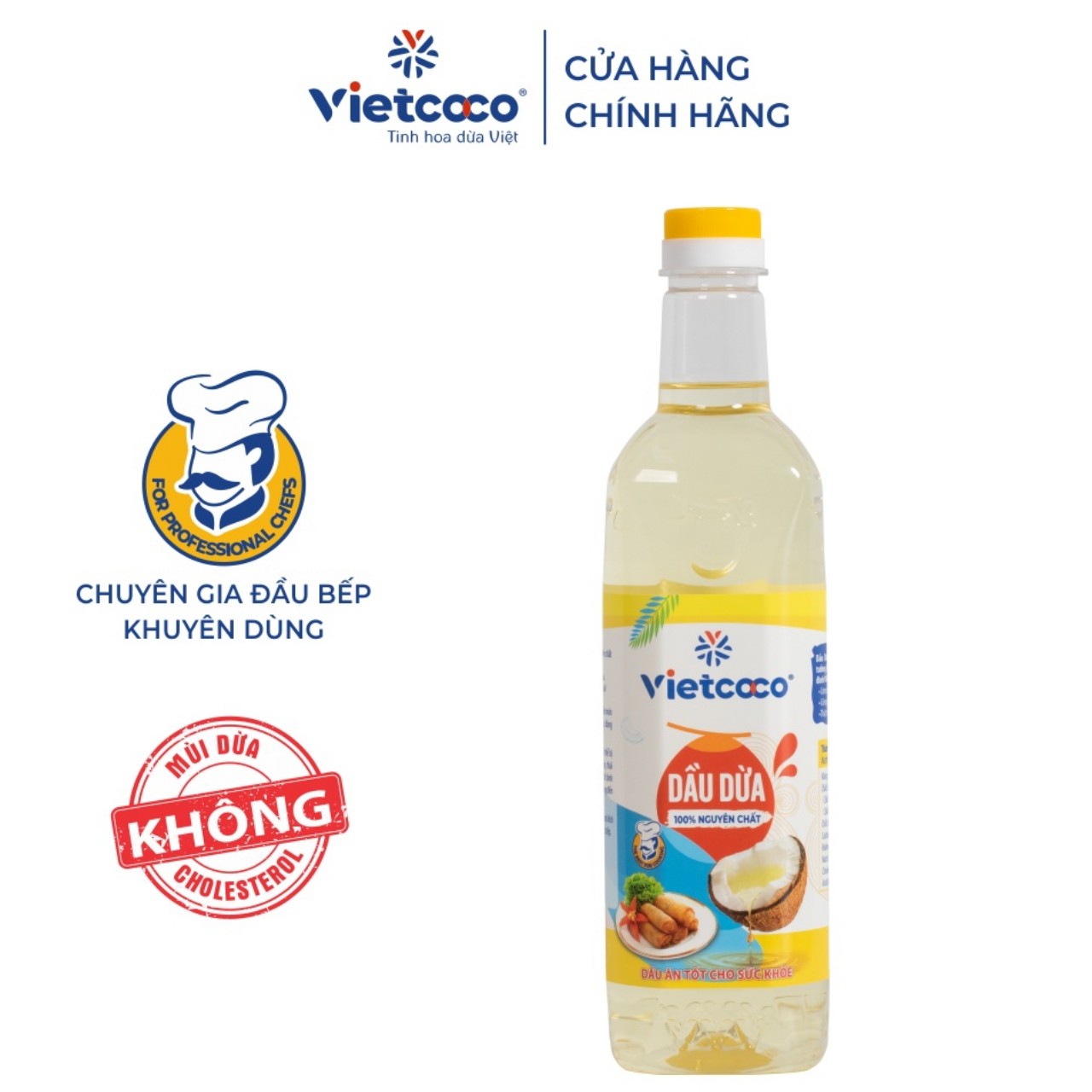 Dầu Dừa Tinh Luyện 1 Lít Thương Hiệu Vietcoco