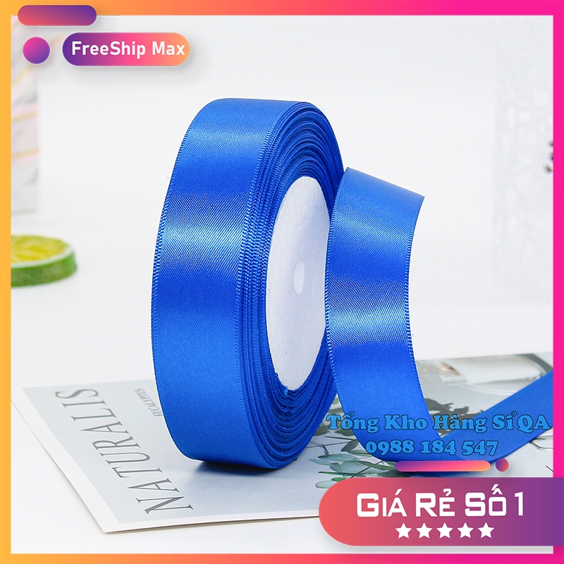 (Sỉ cuộn 22 mét) Ruy băng lụa satin bản rộng 2cm