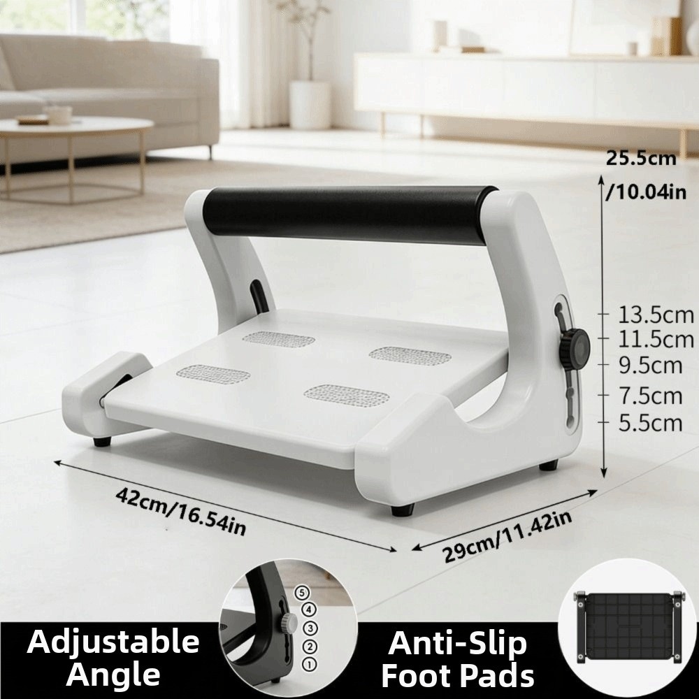 Stable Adjustable Angle Under Desk Footrest Non-Skid Bottom Ergonomic ...