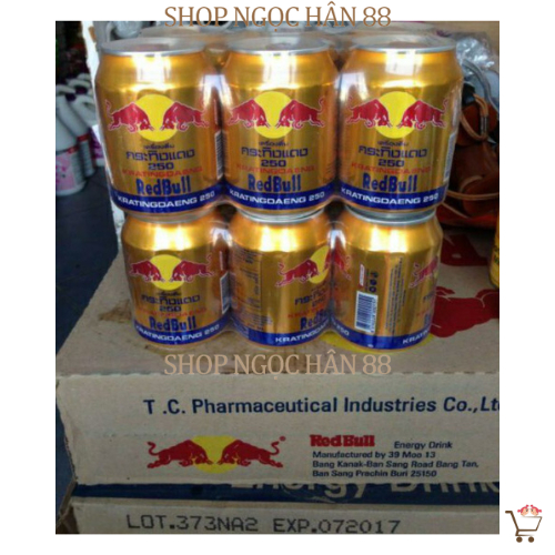 Bò Húc Thái RedBull thùng 24 lon x 250ml [Chính Hãng]