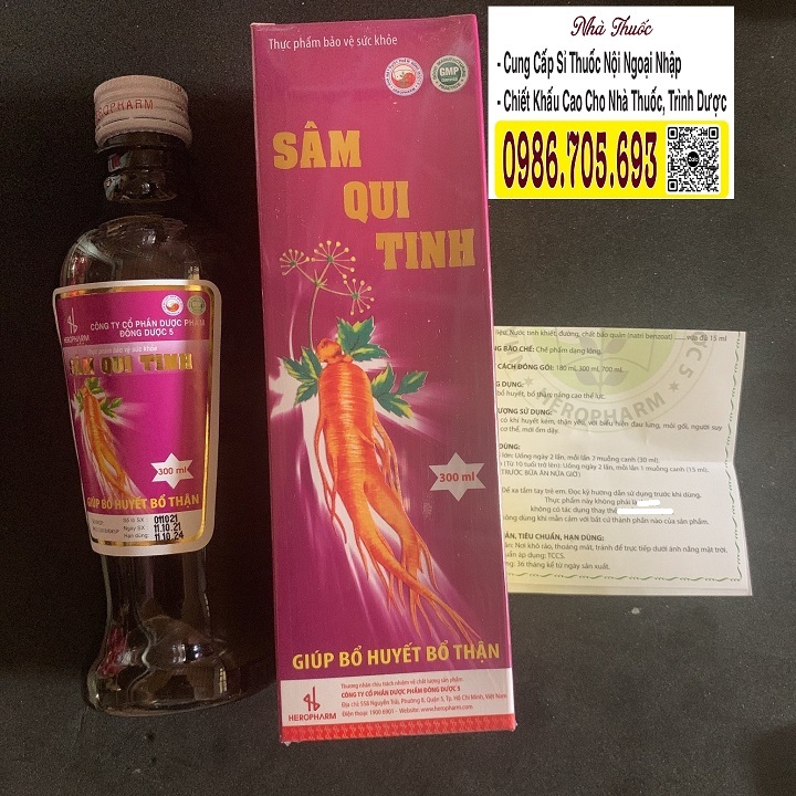 SÂM QUY TINH 300ml -  HỖ TRỢ TĂNG CƯỜNG SỨC KHỎE