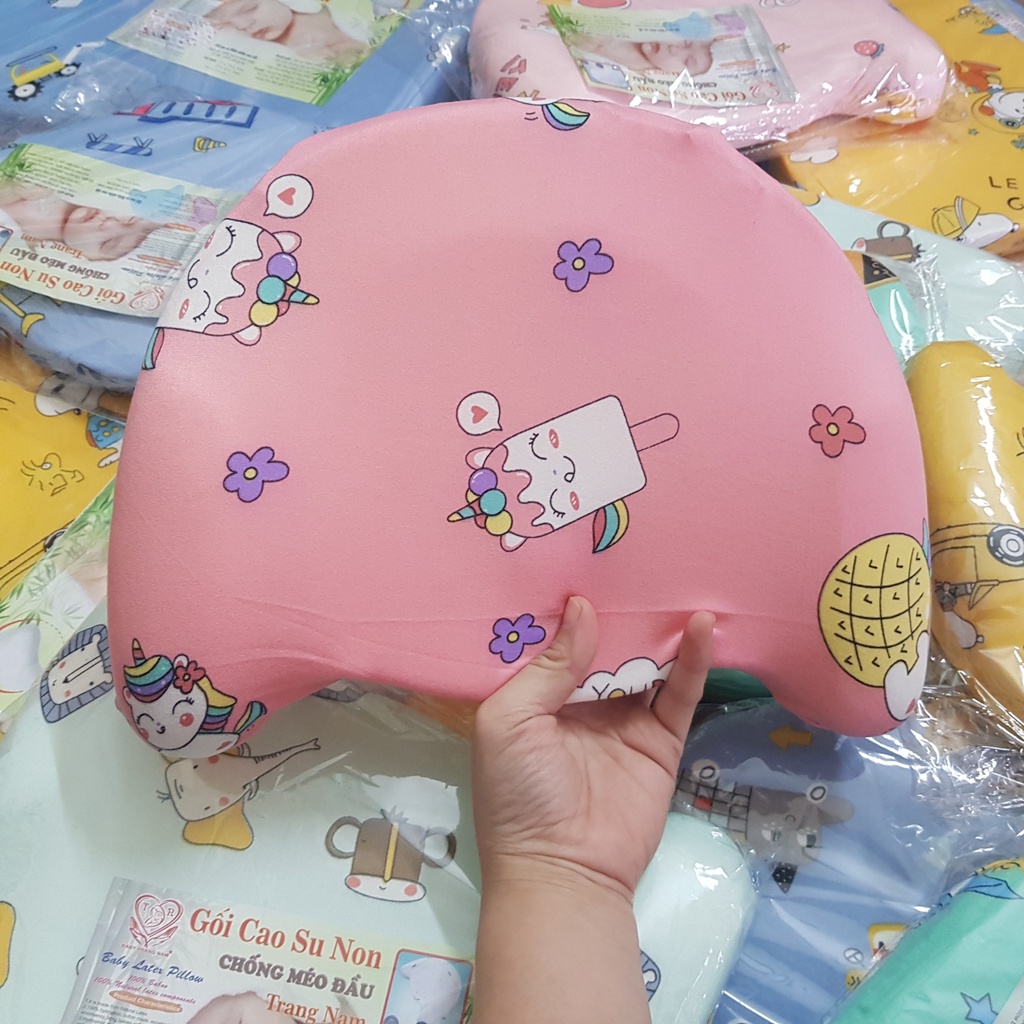 Gối cao su non chống méo đầu cho bé - loại to 30 x 45 x 3cm
