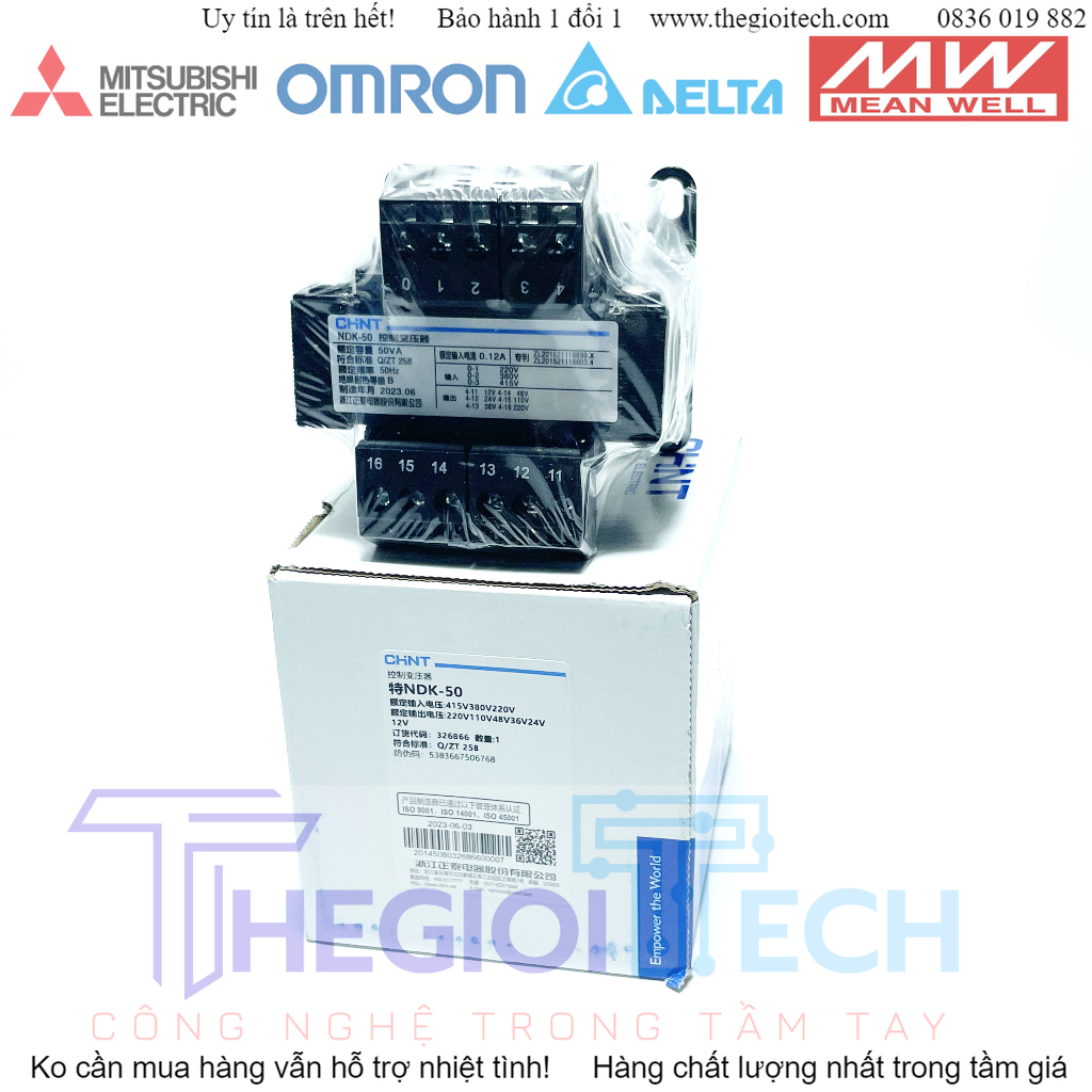 Biến áp cách ly NDK CHINT 25-250VA