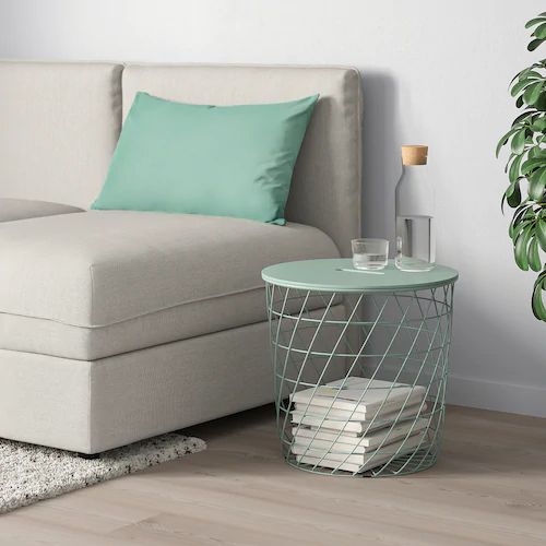 BÀN TRỮ ĐỒ ĐA NĂNG KVISTBRO IKEA - TRẮNG ( XANH)
