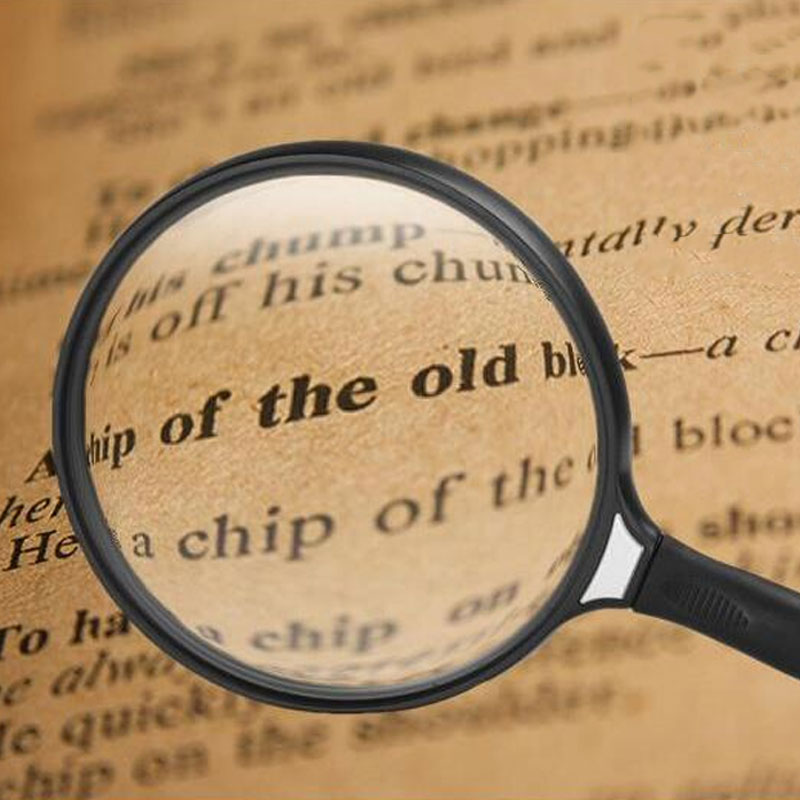 130mm Large Lens Handheld Magnifier Reading Newspaper Handle Magnifying Glass Low Vision Aids. 