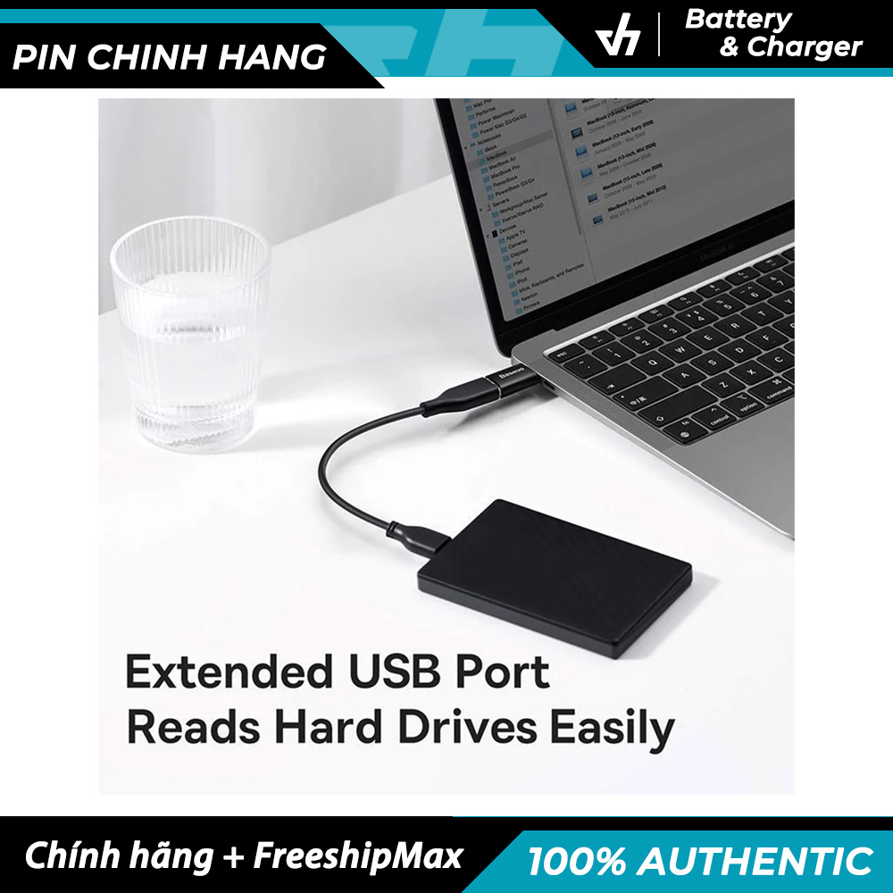 Đầu chuyển OTG cao cấp Baseus TypeC to USB-A LVL002