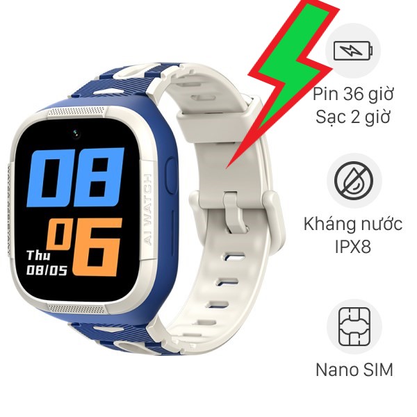 Đồng hồ định vị trẻ em 4G Kidcare S8