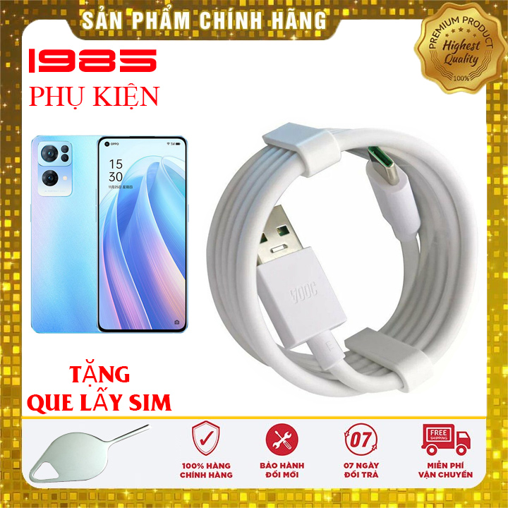 Cáp sạc nhanh vooc oppo reno7 pro 5g chính hãng
