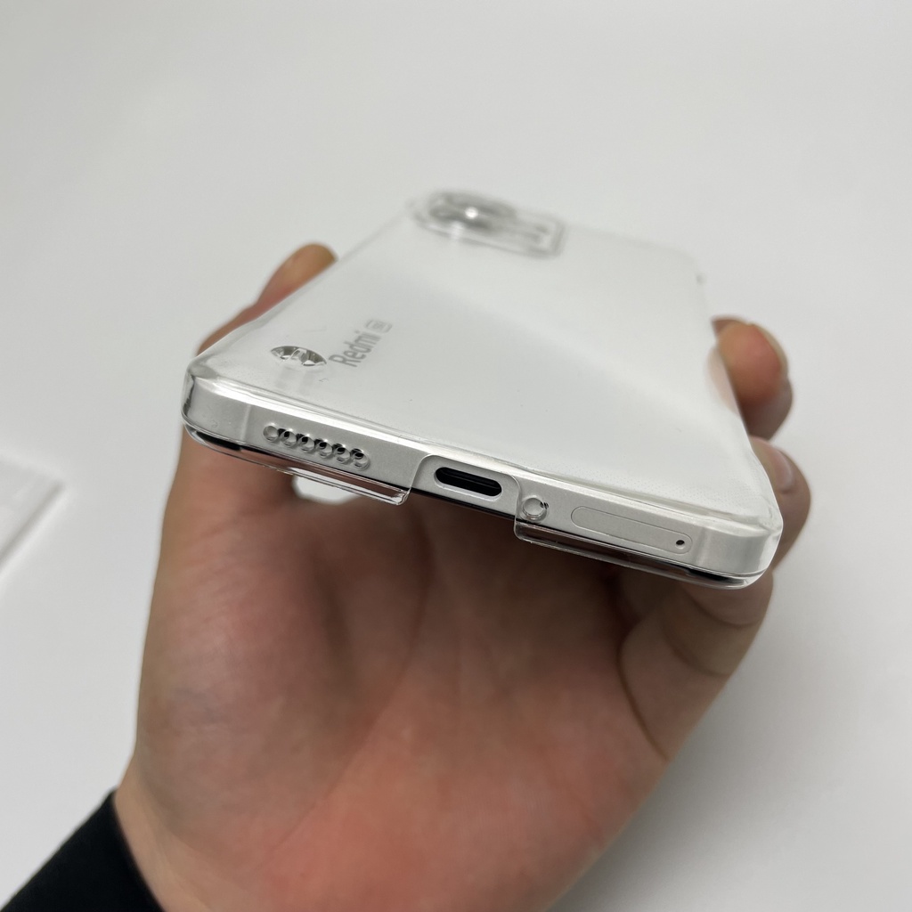 Ốp lưng không viền Redmi Note 13 / Note 13 Pro / Note 12 / Note 12 Pro / Note 12 Turbo / Note 12 5G, nhựa pc trong suốt