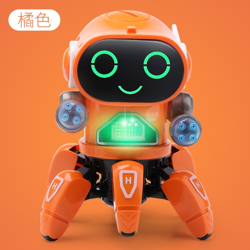 Robot đồ chơi biến hình biết nhảy phát sáng và phát nhạc vui nhộn