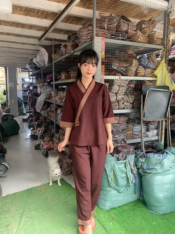 đồ lam đi chùa # 3 nút vải kate