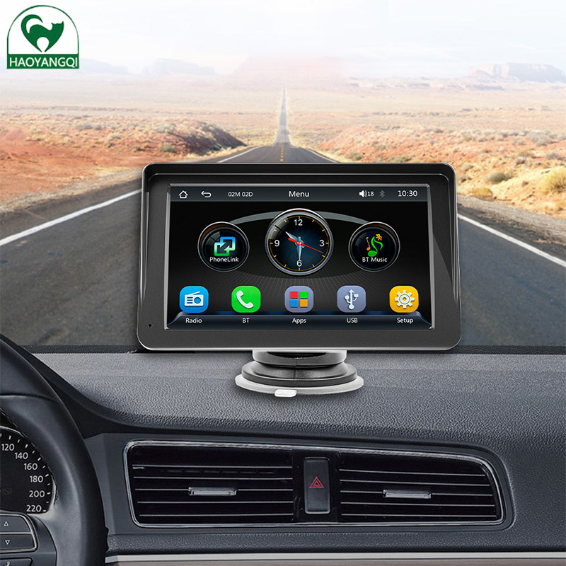 7 inch portable MP5 player wireless Carplay car multimedia bluetooth card