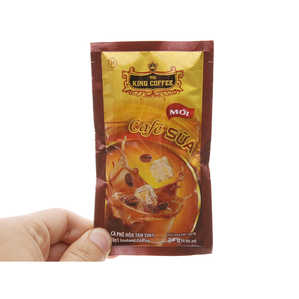10 Gói lẻ_King_3in1_Cà Phê Sữa Hòa Tan 3IN1 KING COFFEE (20gr/ gói)