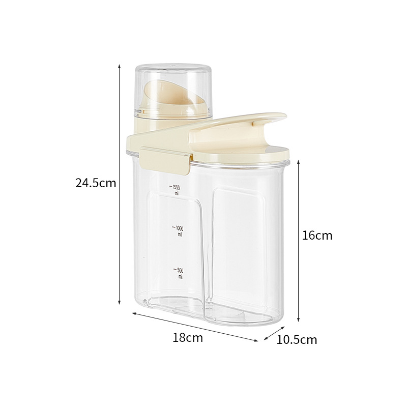Storage tank Storage tank Plastic sealed can Kitchen miscellaneous grains storage tank Grains storage tank Transparent rice barrel