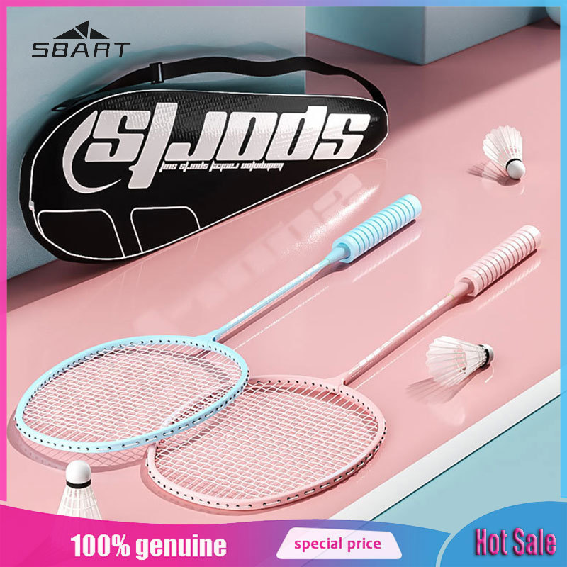 SBART Vợt Cầu Lông Đôi Bộ vợt dành cho người lớn chống đàn hồi cao giá trị cao bọt xử lý Vợt cầu lông