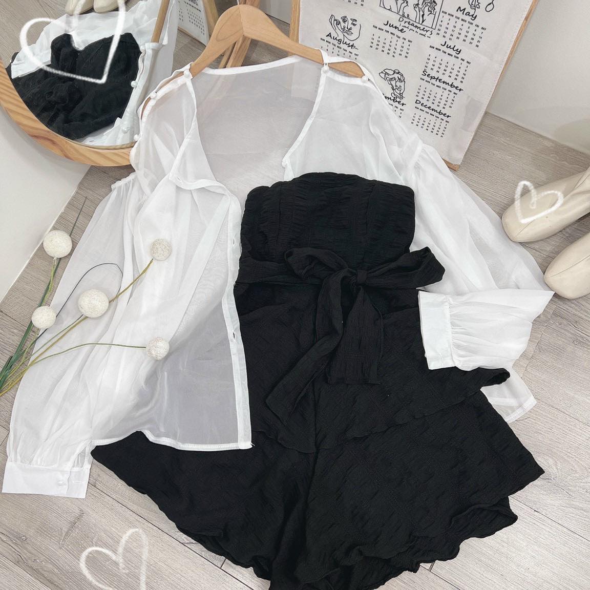 SET ĐẦM CÚP TẦNG KÈM KHOÁC
